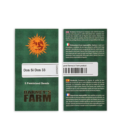 Семена сорта Dos Si Dos 33 fem (Barney's Farm) Семена сорта Dos Si Dos 33 fem (Barney's Farm) — изображение 2